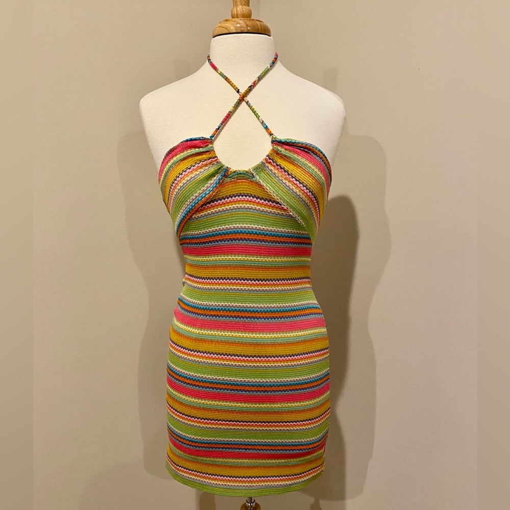 Bailey Rose Multicolored Stripe Dress